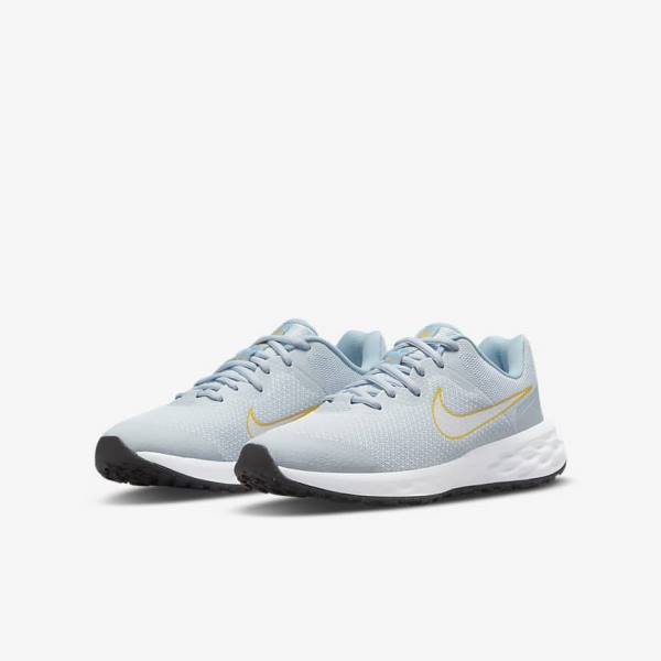 Nike Revolution 6 Older Weg Hardloopschoenen Kinderen Blauw Gekleurd | NK519XUA