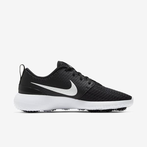 Nike Roshe G Golfschoenen Dames Zwart Wit Metal Wit | NK520OVW