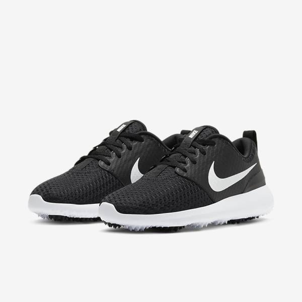 Nike Roshe G Golfschoenen Dames Zwart Wit Metal Wit | NK520OVW