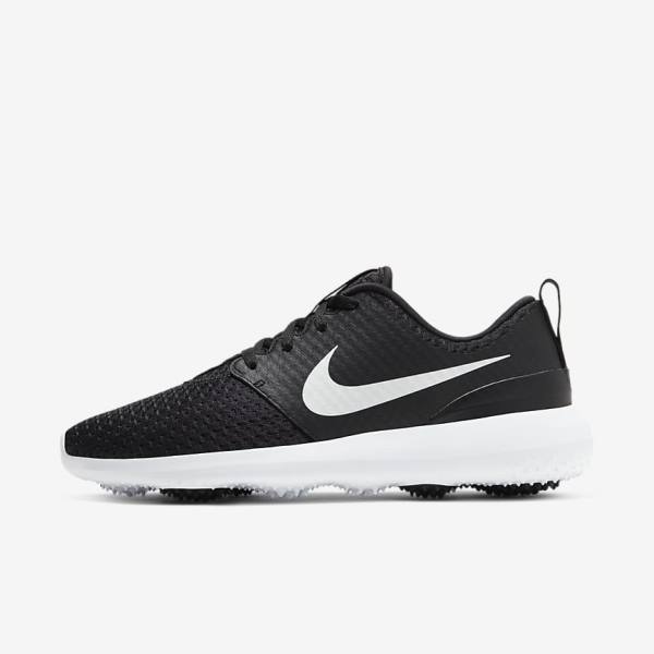 Nike Roshe G Golfschoenen Dames Zwart Wit Metal Wit | NK520OVW