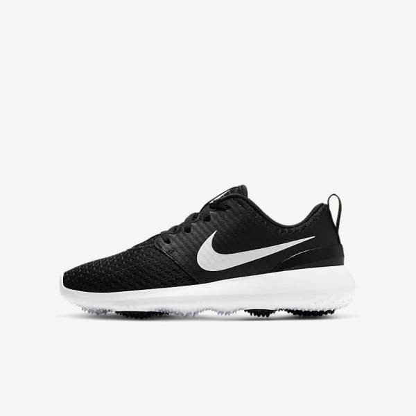 Nike Roshe G Jr. Golfschoenen Kinderen Zwart Wit Metal Wit | NK631VKT