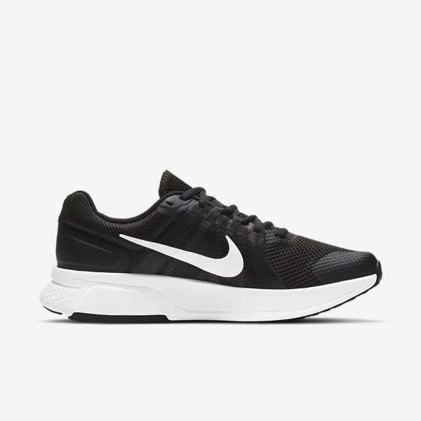 Nike Run Swift 2 Weg Hardloopschoenen Heren Zwart Donkergrijs Wit | NK672WHK