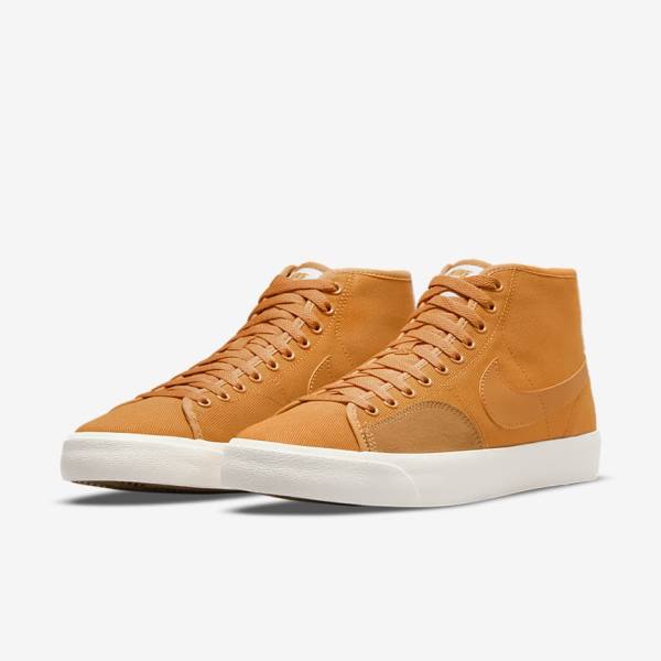 Nike SB BLZR Court Mid Premium Skateschoenen Heren Geel | NK174SFZ