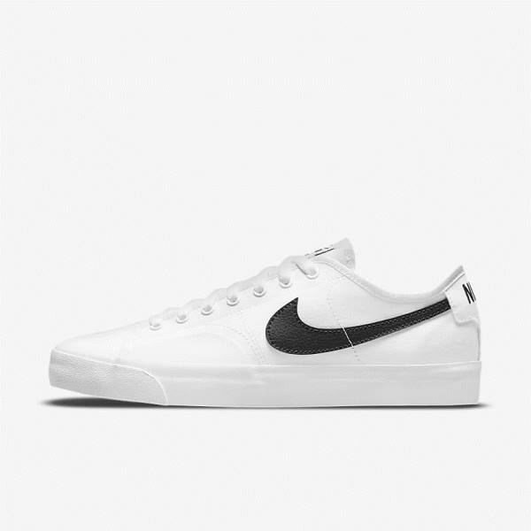 Nike SB BLZR Court Skateschoenen Dames Wit Zwart Zwart | NK089CHU