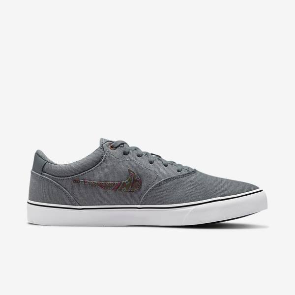 Nike SB Chron 2 Canvas Premium Skateschoenen Heren Grijs Wit | NK127WMF