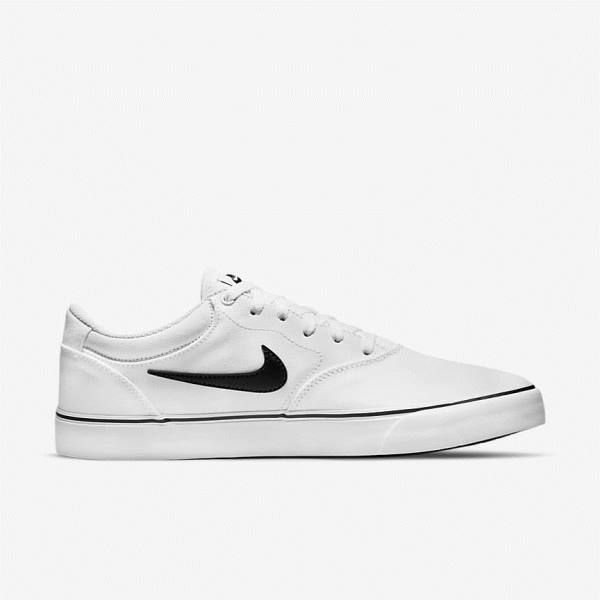 Nike SB Chron 2 Canvas Skateschoenen Dames Wit Zwart | NK806YQI