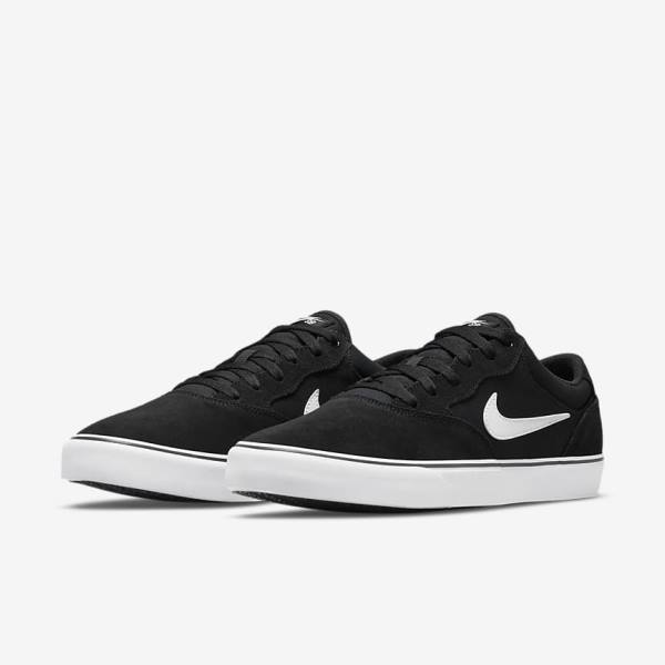 Nike SB Chron 2 Skateschoenen Dames Zwart Wit | NK031YHL