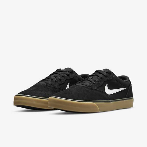 Nike SB Chron 2 Skateschoenen Dames Zwart Lichtbruin Wit | NK610VFI