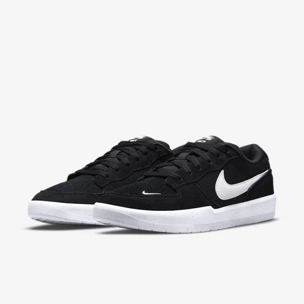 Nike SB Force 58 Skateschoenen Dames Zwart Wit | NK954ABX