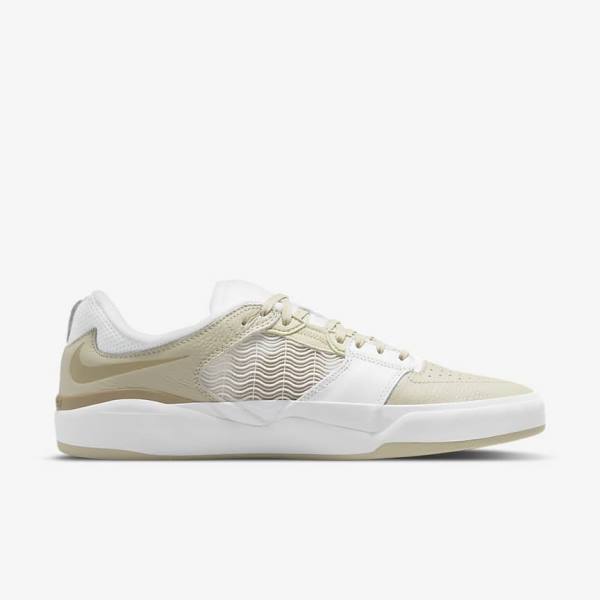 Nike SB Ishod Wair Premium Skateschoenen Heren Lichtgrijs Wit Khaki | NK698IXO