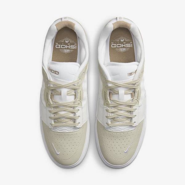 Nike SB Ishod Wair Premium Skateschoenen Heren Lichtgrijs Wit Khaki | NK698IXO