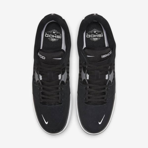 Nike SB Ishod Wair Skateschoenen Heren Zwart Donkergrijs Wit | NK742FRD