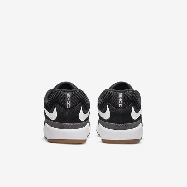 Nike SB Ishod Wair Skateschoenen Heren Zwart Donkergrijs Wit | NK742FRD