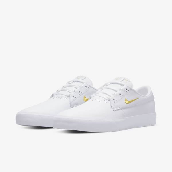 Nike SB Shane PRM Skateschoenen Dames Wit Metal Goud | NK849SHY