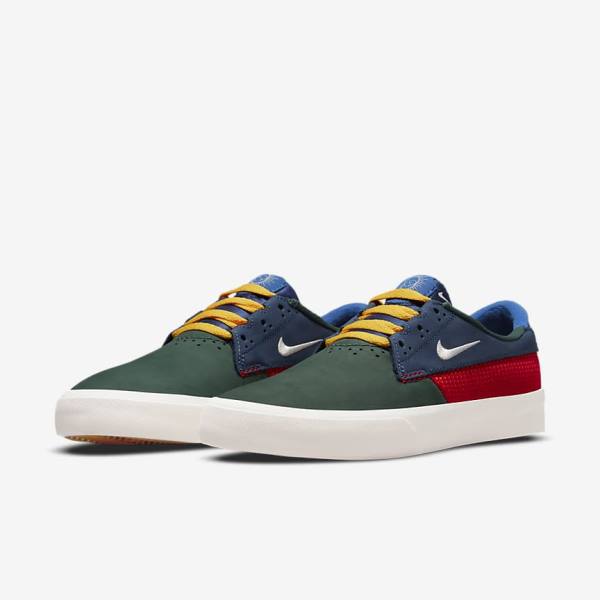 Nike SB Shane Skateschoenen Dames Groen Rood Donkerblauw | NK068SYP