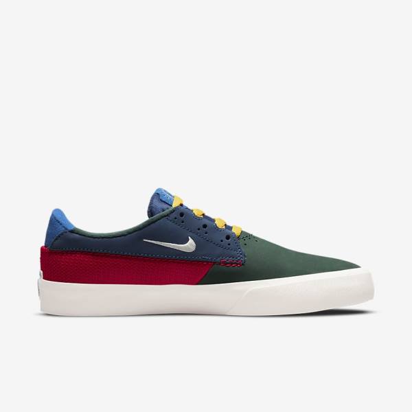 Nike SB Shane Skateschoenen Heren Groen Rood Donkerblauw | NK964SMZ