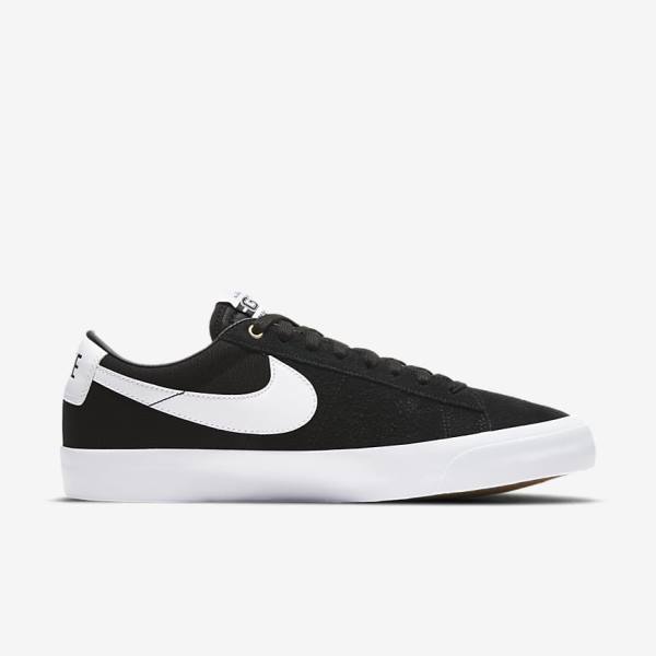 Nike SB Zoom Blazer Low Pro GT Skateschoenen Heren Zwart Lichtbruin Wit | NK263FSA