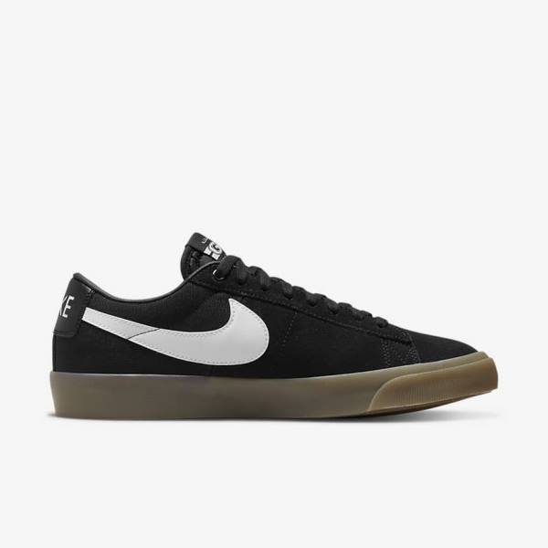 Nike SB Zoom Blazer Low Pro GT Skateschoenen Dames Zwart Wit | NK816WDC