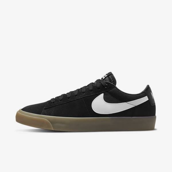 Nike SB Zoom Blazer Low Pro GT Skateschoenen Dames Zwart Wit | NK816WDC