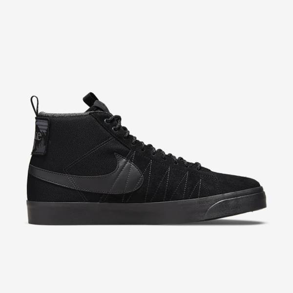 Nike SB Zoom Blazer Mid Premium Skateschoenen Heren Zwart Donkergrijs | NK421EYL