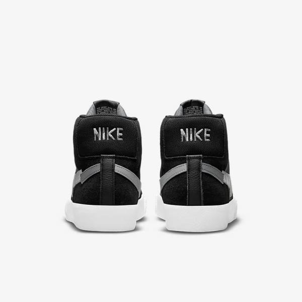 Nike SB Zoom Blazer Mid Premium Skateschoenen Heren Zwart Grijs Wit | NK436RBN