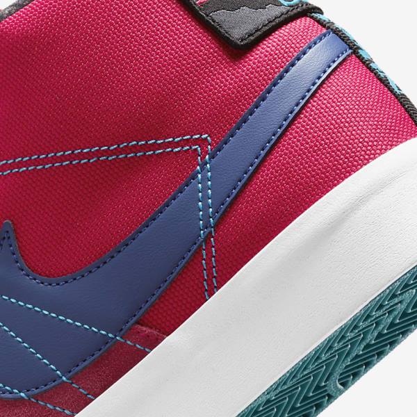 Nike SB Zoom Blazer Mid Premium Skateschoenen Dames Roze Blauw Koningsblauw Blauw | NK562SVD