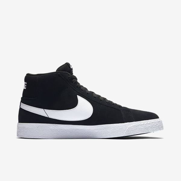 Nike SB Zoom Blazer Mid Skateschoenen Dames Zwart Wit | NK584VMB