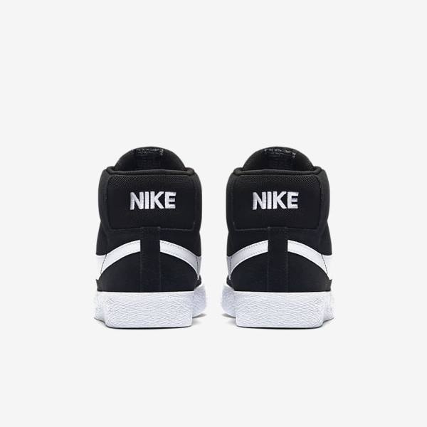 Nike SB Zoom Blazer Mid Skateschoenen Dames Zwart Wit | NK584VMB