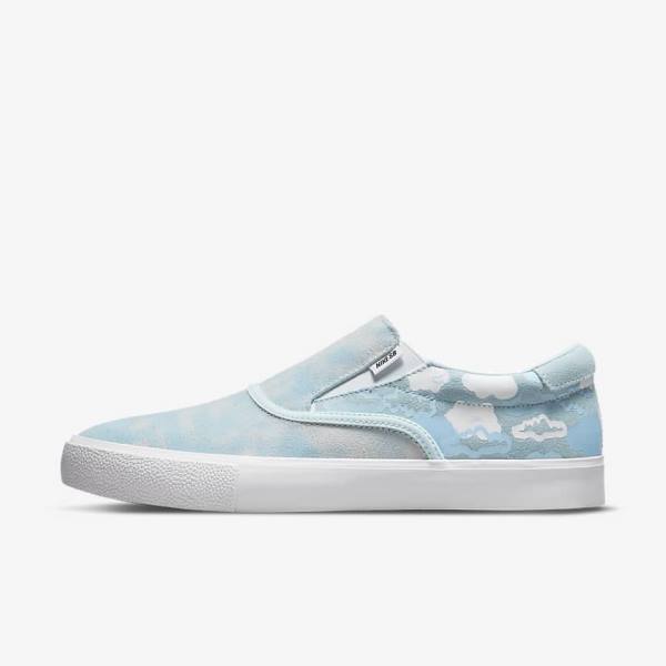 Nike SB Zoom Verona Slip x Rayssa Leal Skateschoenen Kinderen Blauw Wit Blauw | NK495TJN