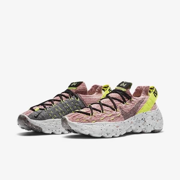 Nike Space Hippie 04 Sneakers Dames Citroen Lichtroze Zwart | NK145RHO