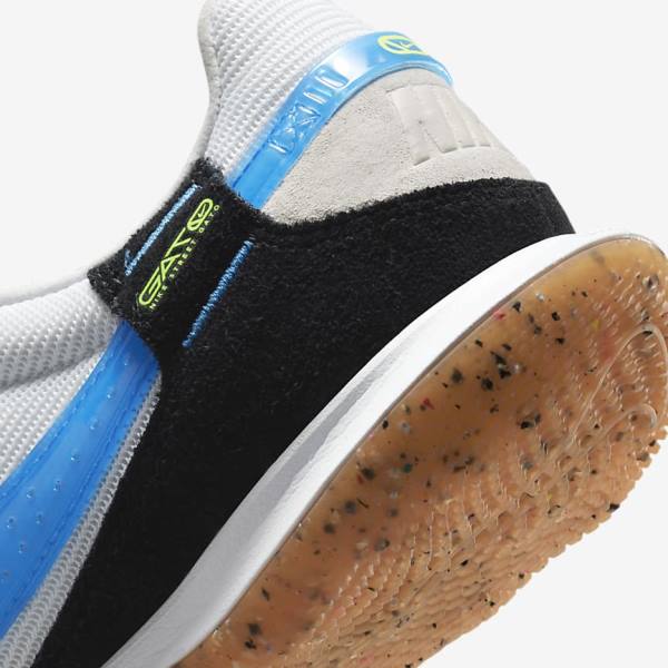 Nike Streetgato Voetbalschoenen Heren Wit Zwart Lichtgroen Lichtblauw | NK601VWT