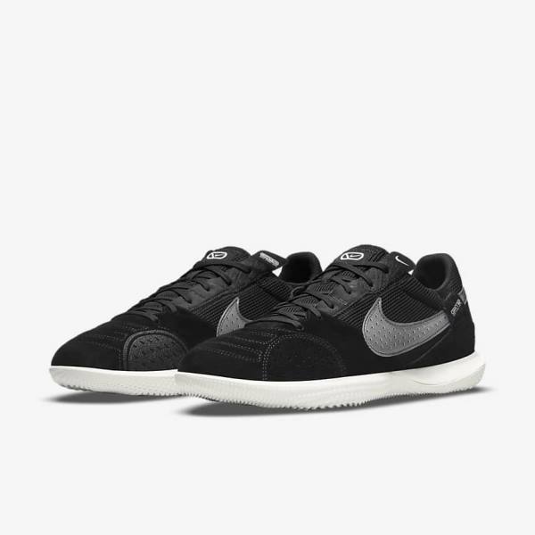 Nike Streetgato Voetbalschoenen Heren Zwart Wit | NK159VLT