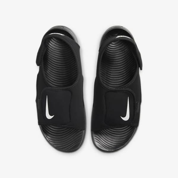 Nike Sunray Adjust 5 V2 Younger and Older Sandalen Kinderen Zwart Wit | NK893AOU