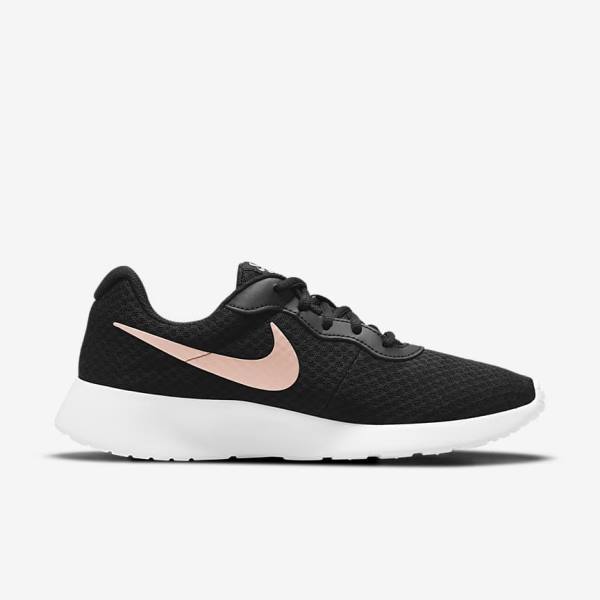 Nike Tanjun Sneakers Dames Zwart Wit Metal Rood Bruin | NK980WFN