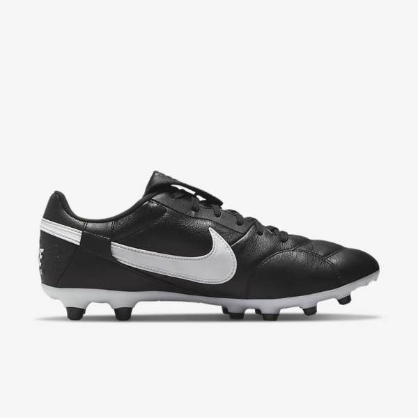 Nike The Premier 3 FG Firm-Grounds Voetbalschoenen Heren Zwart Wit | NK182GPU