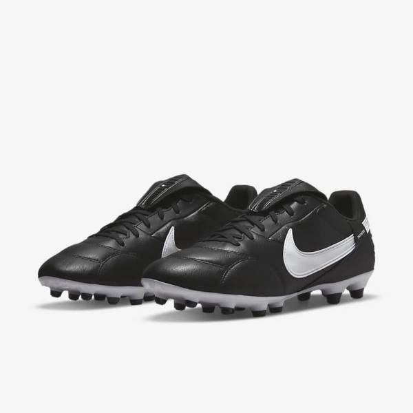 Nike The Premier 3 FG Firm-Grounds Voetbalschoenen Heren Zwart Wit | NK182GPU