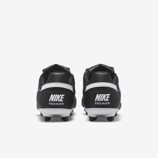 Nike The Premier 3 FG Firm-Grounds Voetbalschoenen Heren Zwart Wit | NK182GPU