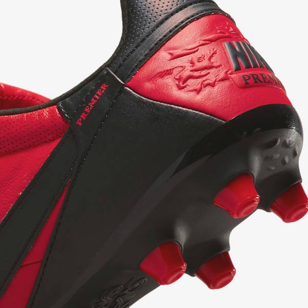 Nike The Premier 3 FG Firm-Grounds Voetbalschoenen Heren Rood Zwart | NK841SAY