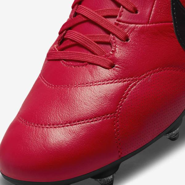 Nike The Premier 3 SG-PRO Anti-Clog Traction Soft-Ground Voetbalschoenen Heren Rood Zwart | NK749EHR