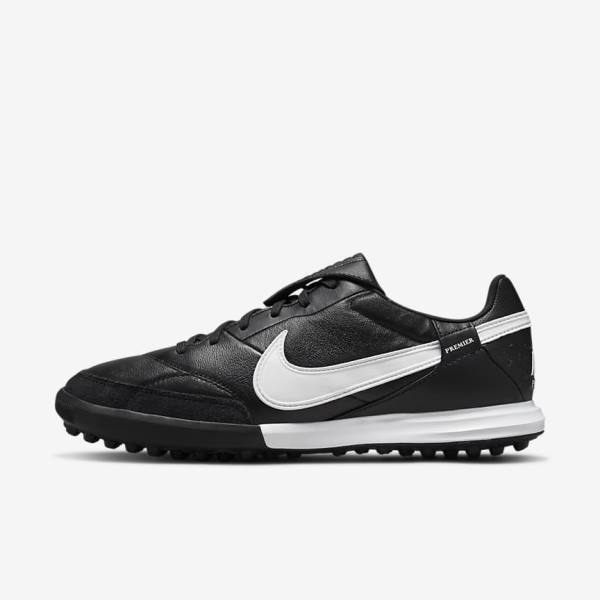 Nike The Premier 3 TF Artificial-Turf Voetbalschoenen Heren Zwart Wit | NK975YEW