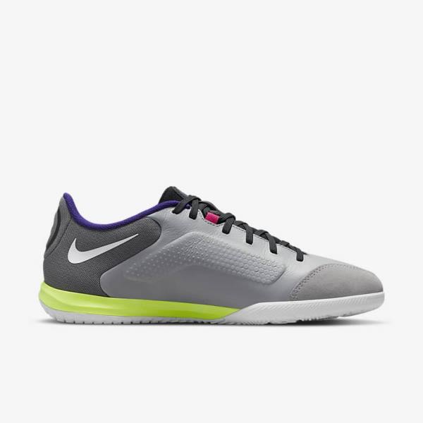 Nike Tiempo Legend 9 Academy IC Indoor-Court Voetbalschoenen Heren Lichtgrijs Wit | NK475AVC