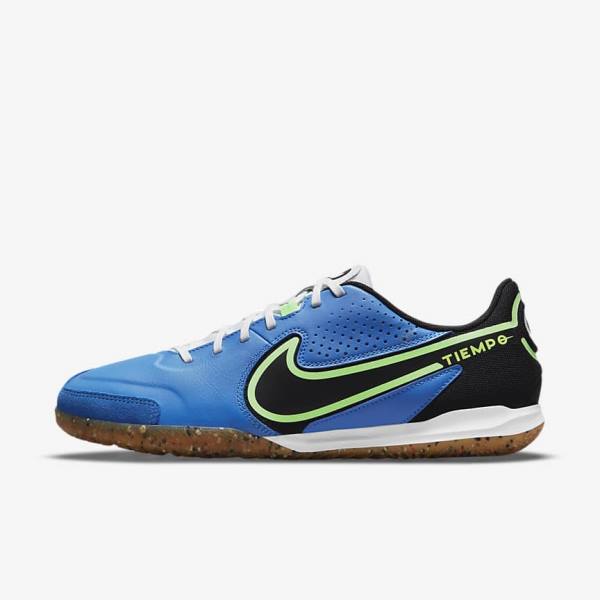 Nike Tiempo Legend 9 Academy IC Indoor-Court Voetbalschoenen Dames Lichtblauw Lichtgroen Bruin Zwart | NK503WIS