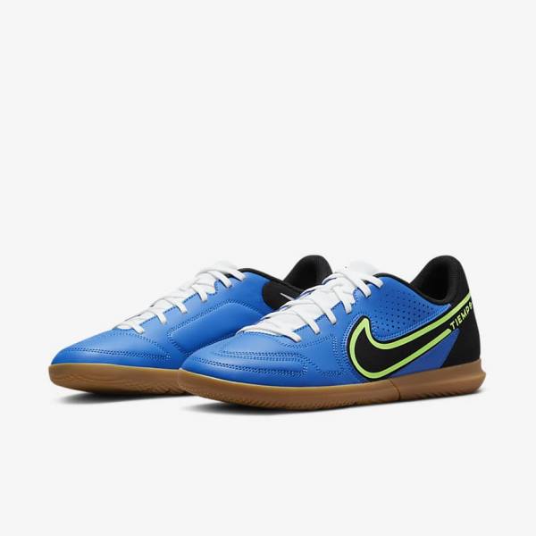 Nike Tiempo Legend 9 Club IC Indoor-Court Voetbalschoenen Heren Lichtblauw Lichtgroen Bruin Zwart | NK304PEQ