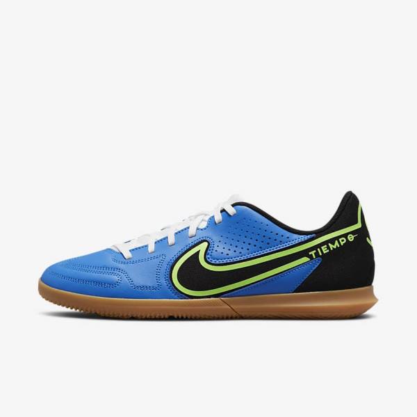 Nike Tiempo Legend 9 Club IC Indoor-Court Voetbalschoenen Dames Lichtblauw Lichtgroen Bruin Zwart | NK597WOZ