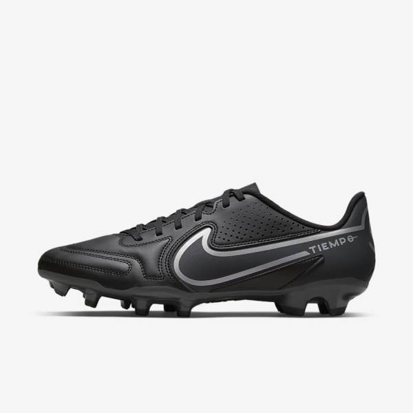 Nike Tiempo Legend 9 Club MG Multi-Ground Voetbalschoenen Heren Zwart Donkergrijs | NK107OZM