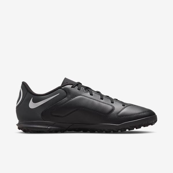 Nike Tiempo Legend 9 Club TF Turf Voetbalschoenen Heren Zwart Donkergrijs | NK724FMS