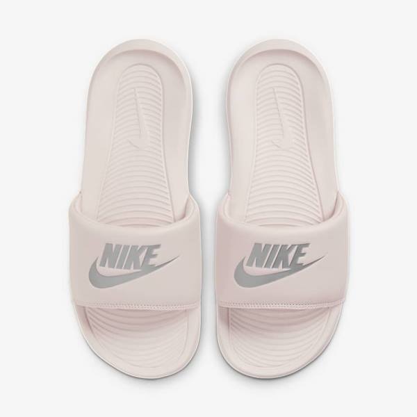 Nike Victori One Badslippers Dames Roze Roze Metal Zilver | NK794YZV