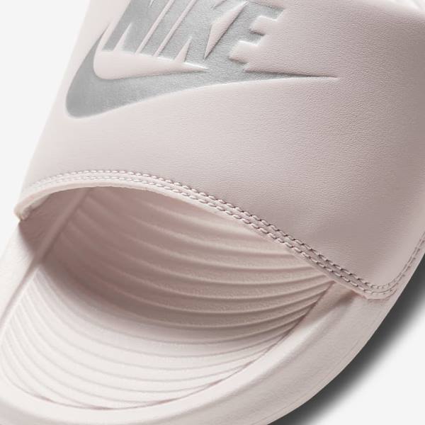 Nike Victori One Badslippers Dames Roze Roze Metal Zilver | NK794YZV