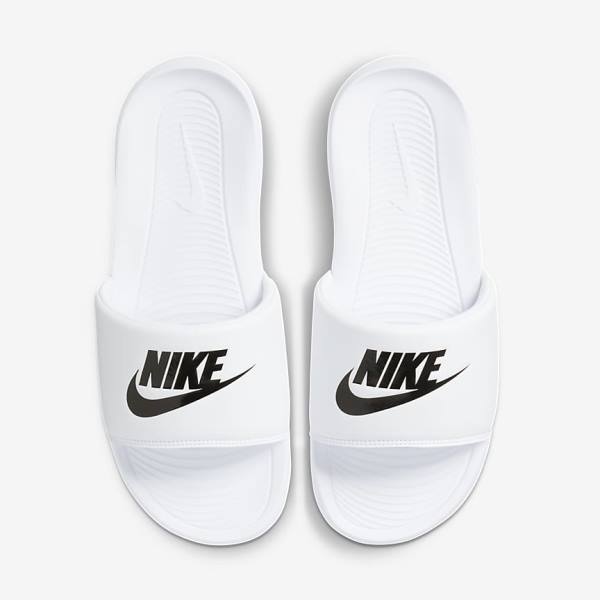 Nike Victori One Badslippers Heren Wit Zwart | NK752CSP