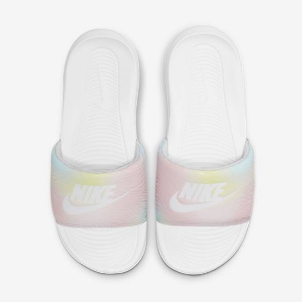 Nike Victori One Print Badslippers Dames Paars Wit | NK123PDY